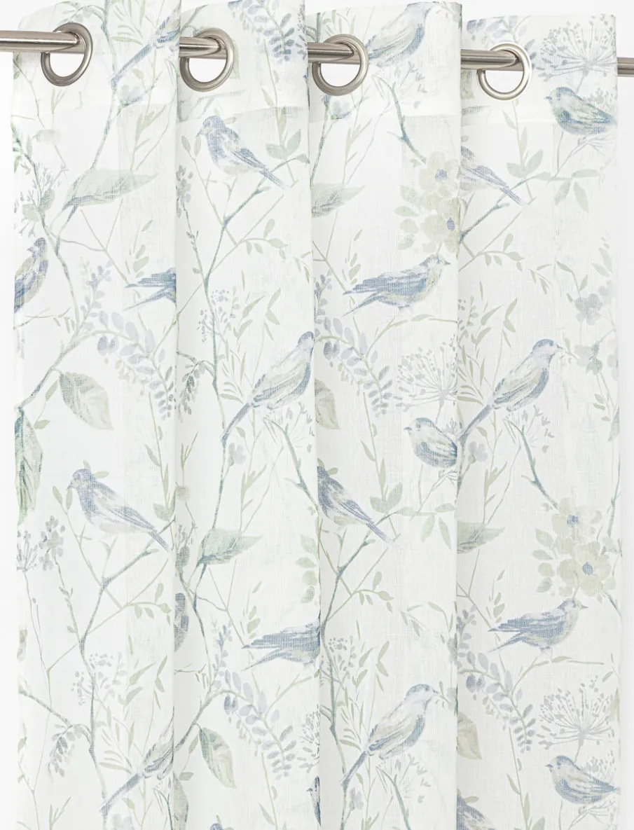 Printed Sheer Curtain Panel