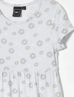 Printed Short-sleeve Dress