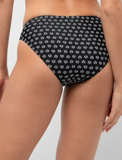 Printed Side Cut-out Bikini Bottom