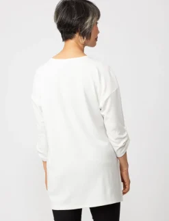 Printed 3/4-sleeve Tunic