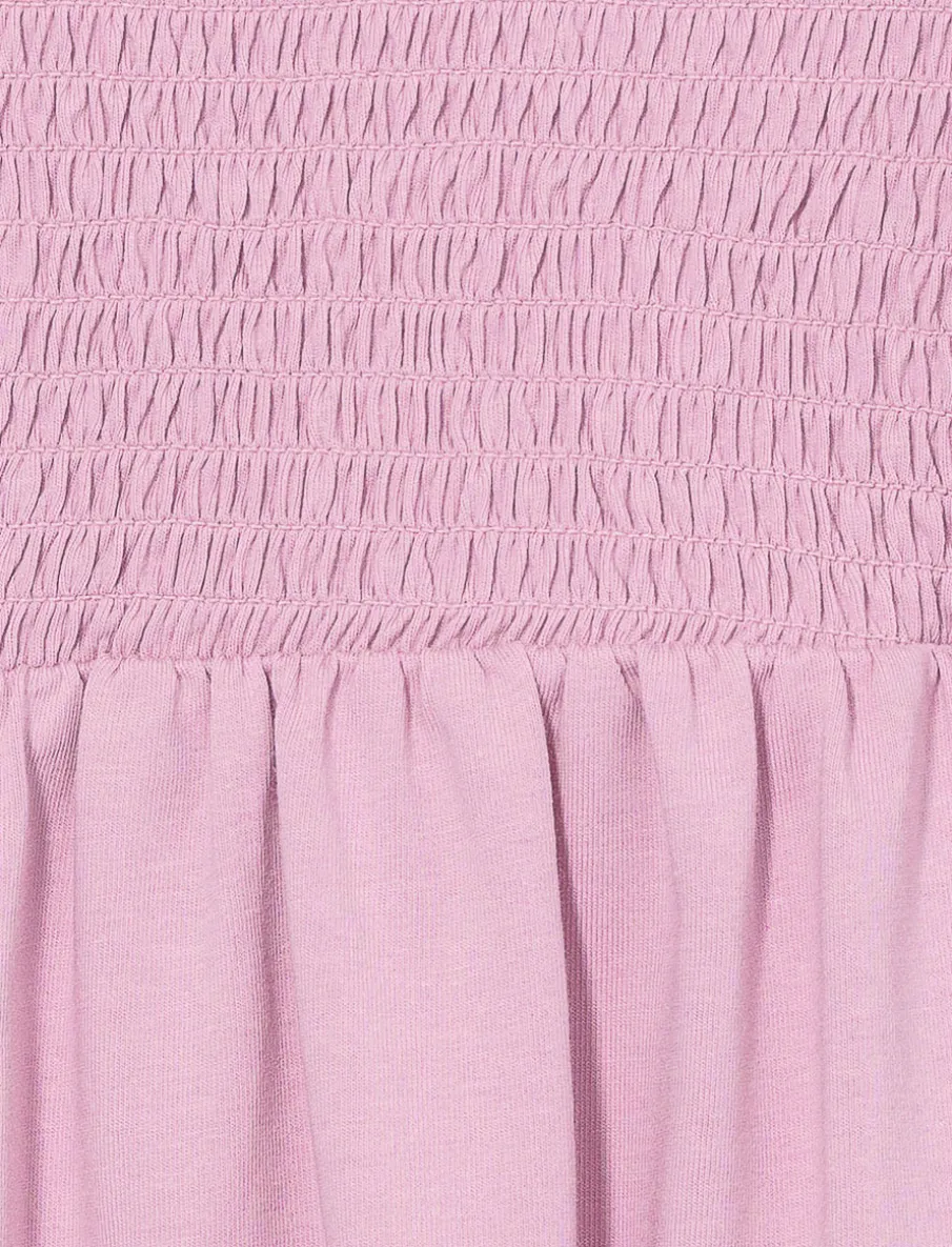 Printed Smocked Dress