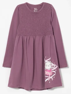 Printed Smocked Dress