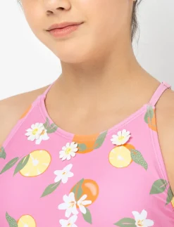 Printed Tie-back 2-piece Swimsuit