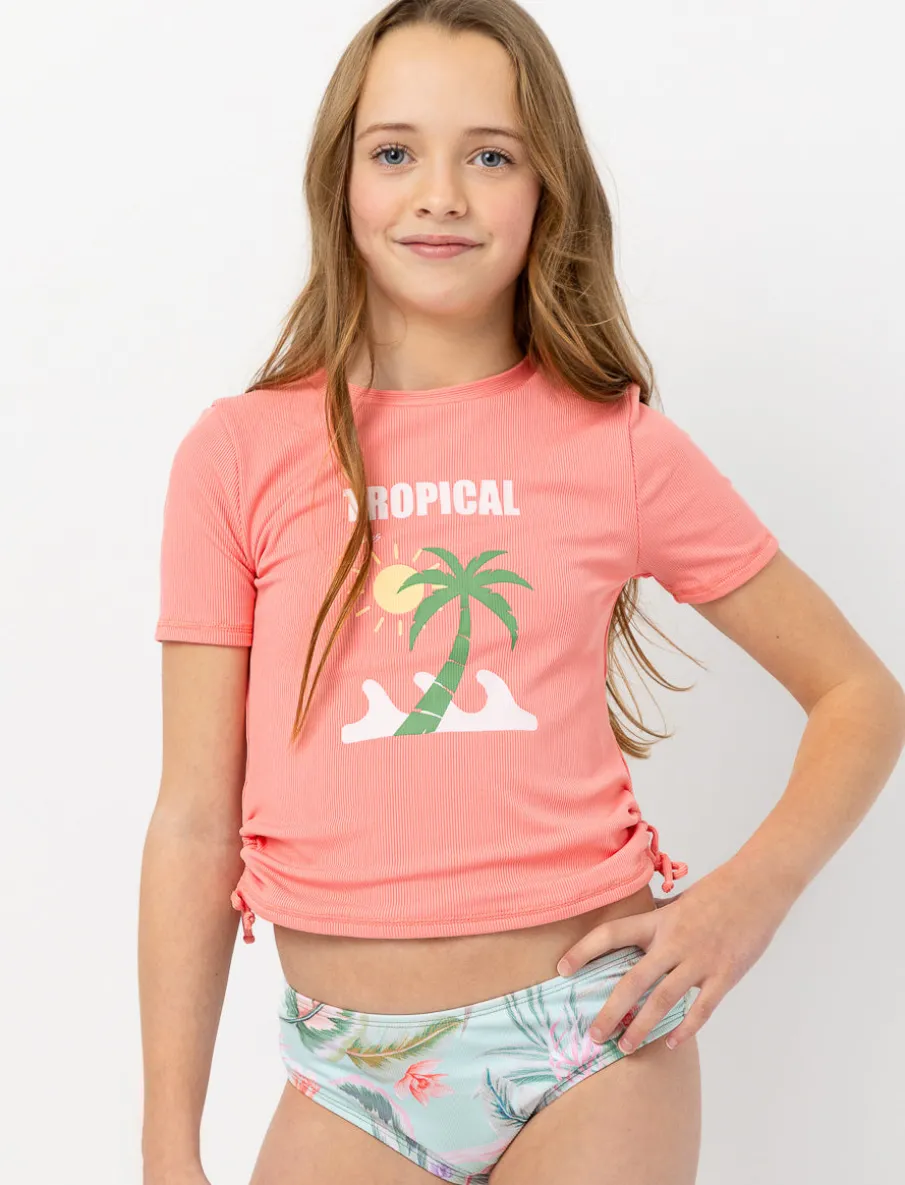 Printed Tied-strap 2-piece Swimsuit