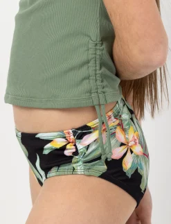 Printed Tied-strap 2-piece Swimsuit