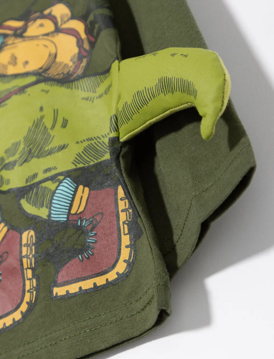 Printed T-shirt with 3D Detail - Little Boy