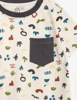 Printed T-shirt with Pocket