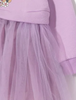 Printed Tulle Skirt Dress - Little Girl
