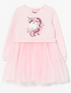 Printed Tulle Skirt Dress - Little Girl