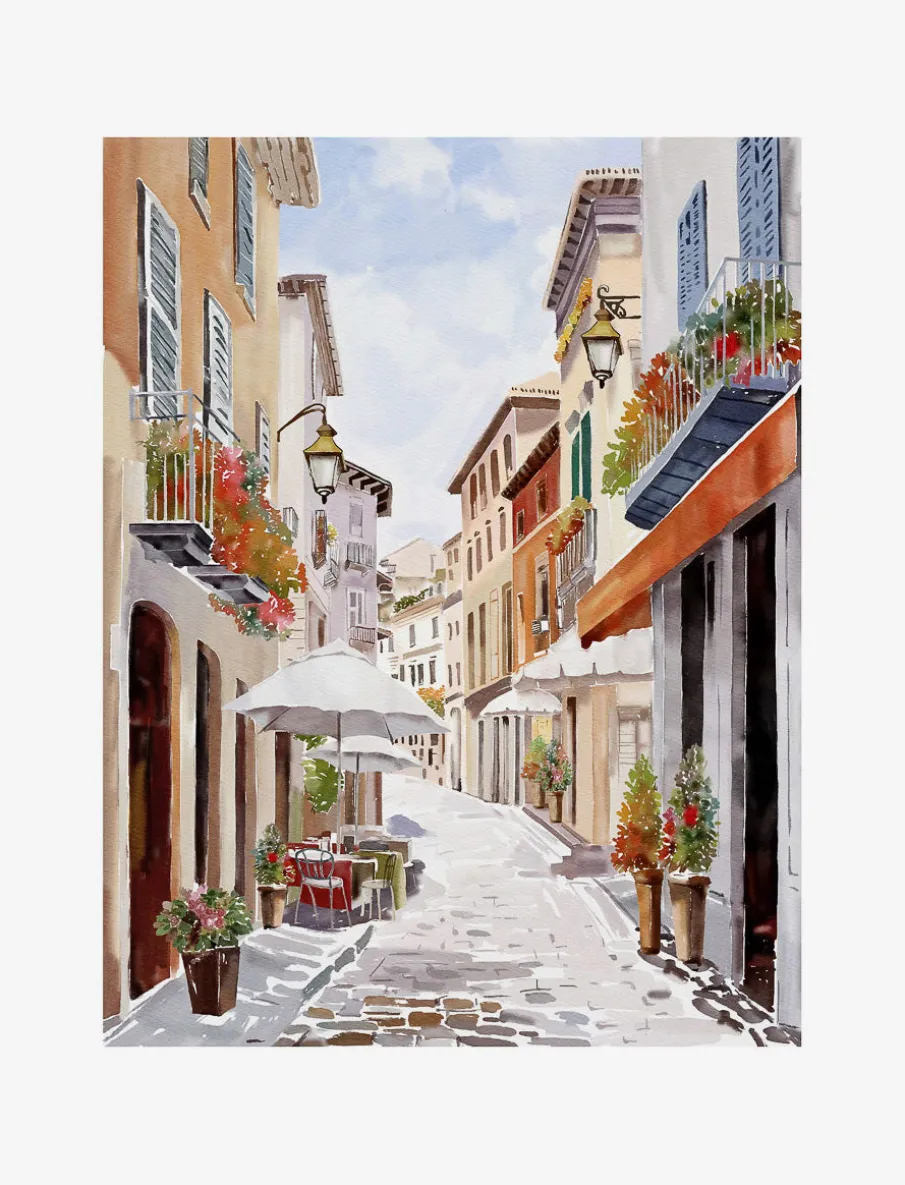 Printed Village Canvas