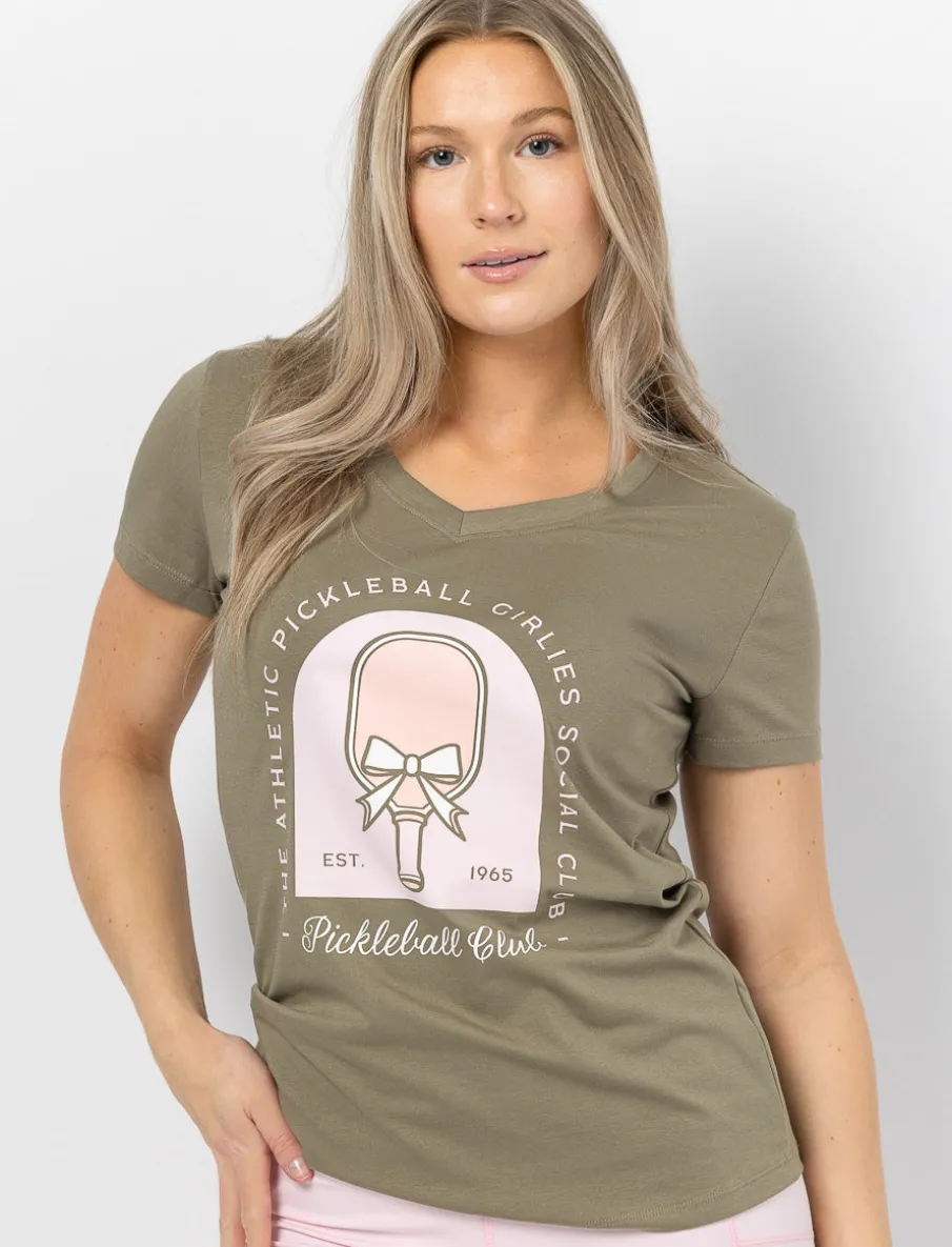 Printed V-neck T-shirt