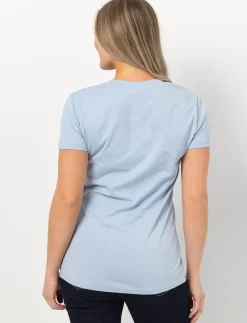 Printed V-neck T-shirt