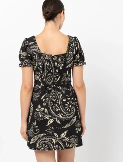 Puff-sleeved Dress