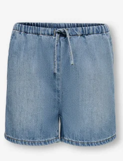 Pull-on Denim Shorts