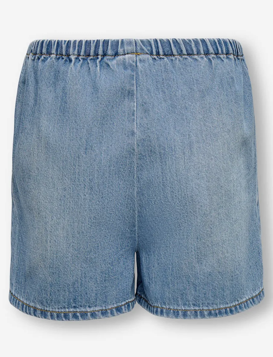 Pull-on Denim Shorts
