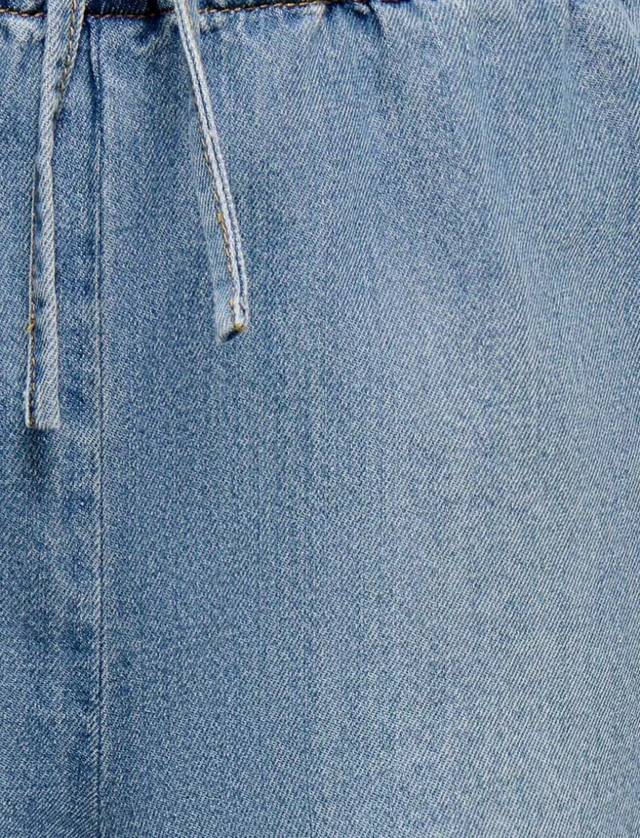 Pull-on Denim Shorts