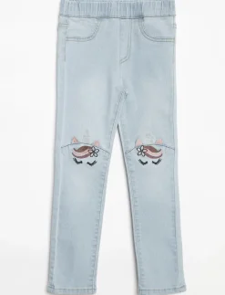 Pull-on Jean with Embroideries