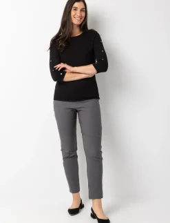 Pull-on Slim-leg Pants