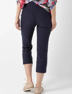 Pull-on Straight-Leg Capri