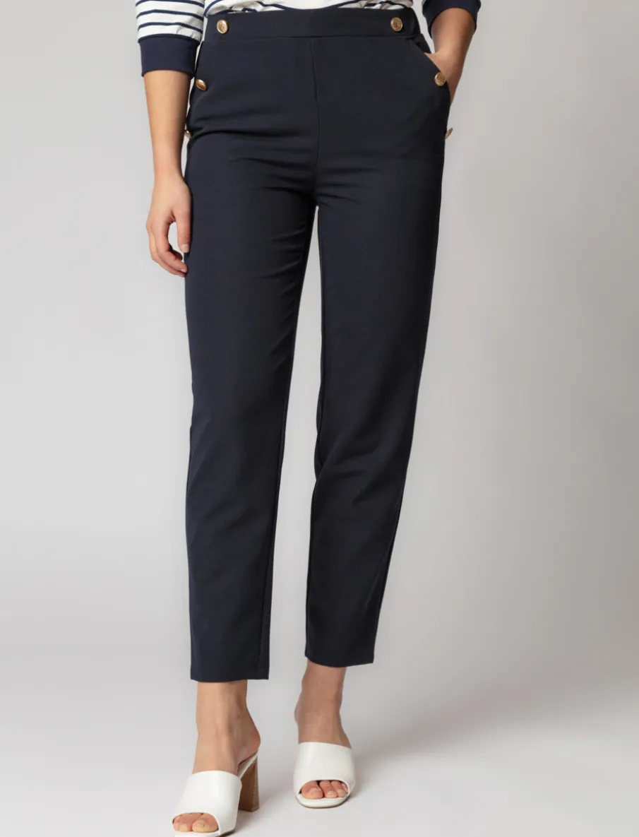 Pull-on Tapered-leg Pants