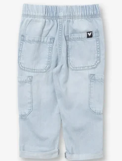Pull-On Wide-Leg Jeans