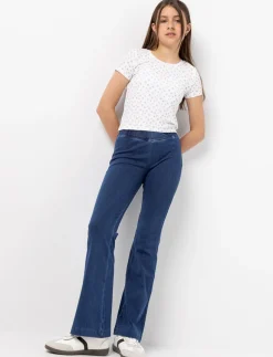 Pull-on Wide-leg Jeans