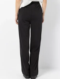 Pull-on wide-leg trousers