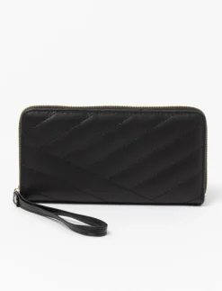 Quilted Wallet with Strap