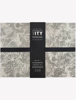 Rectangular Faux Leather Placemats - Pack of 4