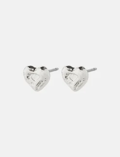 Recycled Heart Earrings