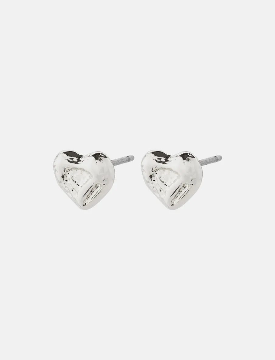 Recycled Heart Earrings
