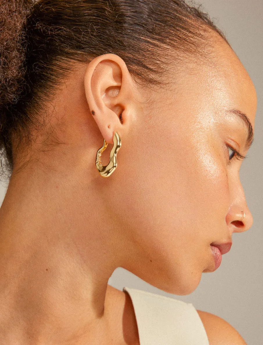 Recycled Wavy Earrings