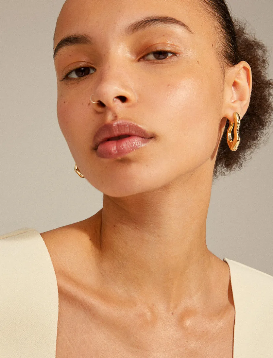 Recycled Wavy Earrings