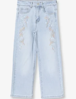 Regular Waist Wide-Leg Jeans - Little Girls