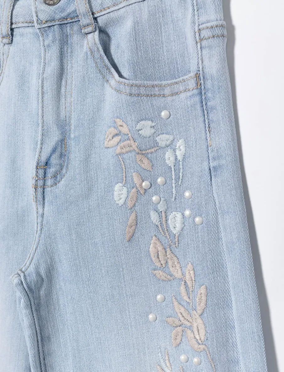 Regular Waist Wide-Leg Jeans - Little Girls