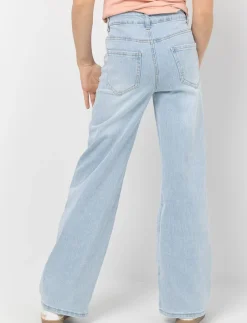 Regular Waist Wide-Leg Jeans - Teen Girls
