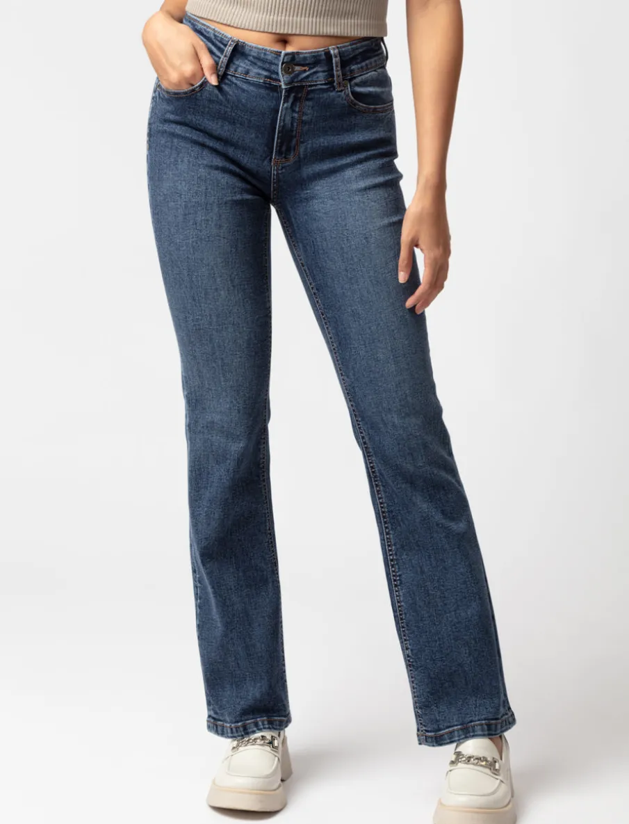 Regular-rise Bootcut Jeans