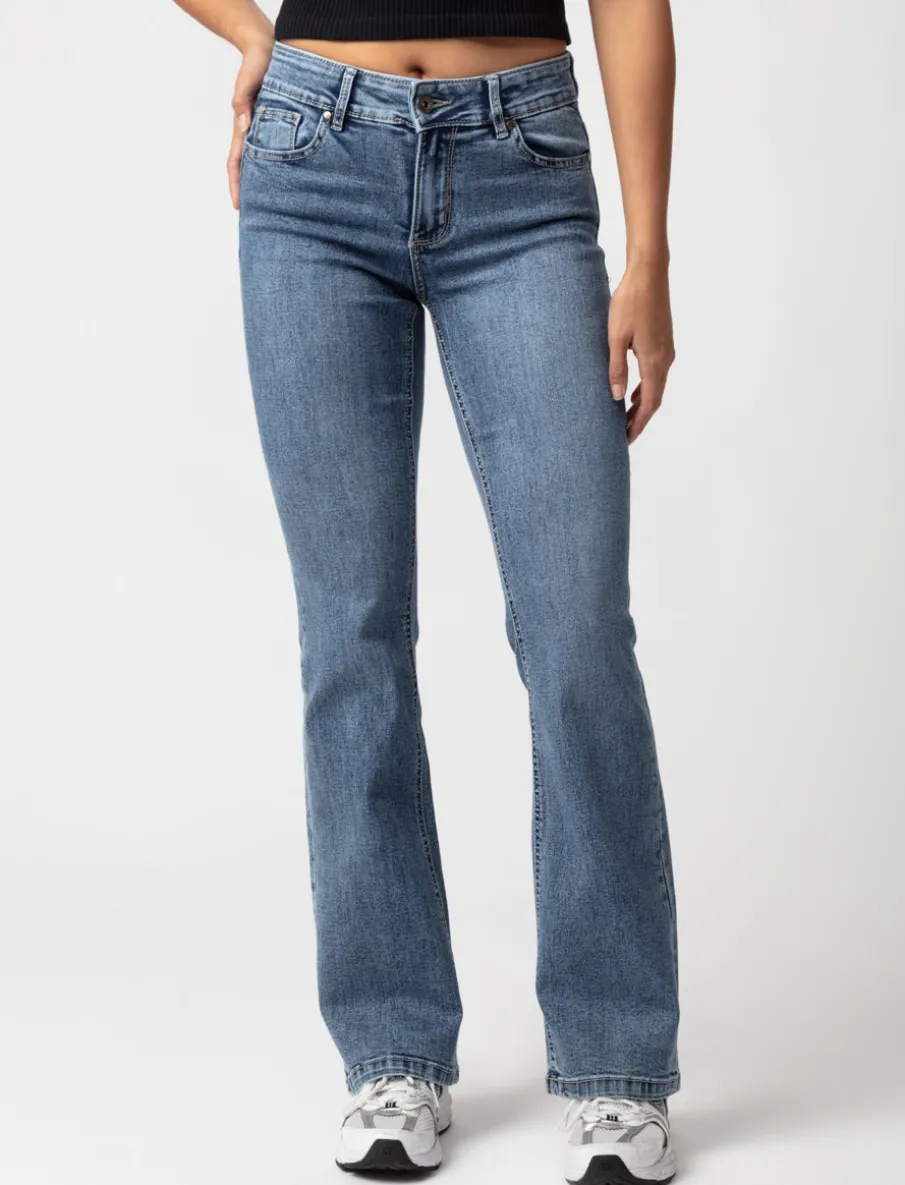 Regular-rise Bootcut Jeans