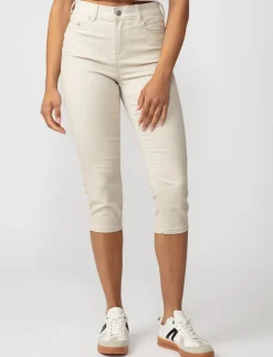 Regular-rise Denim Capris