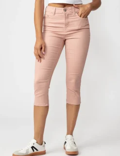 Regular-rise Denim Capris
