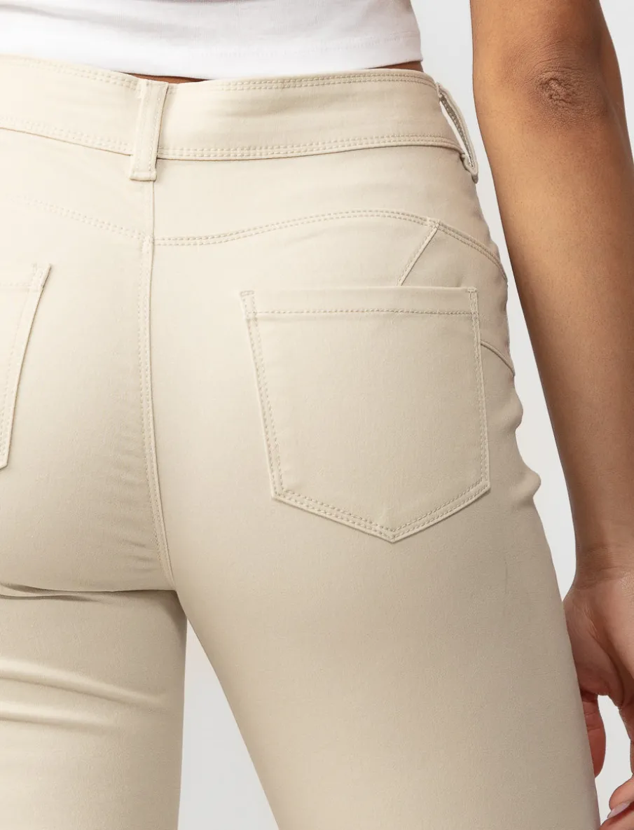 Regular-rise Denim Capris