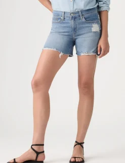 Regular-rise Denim Shorts