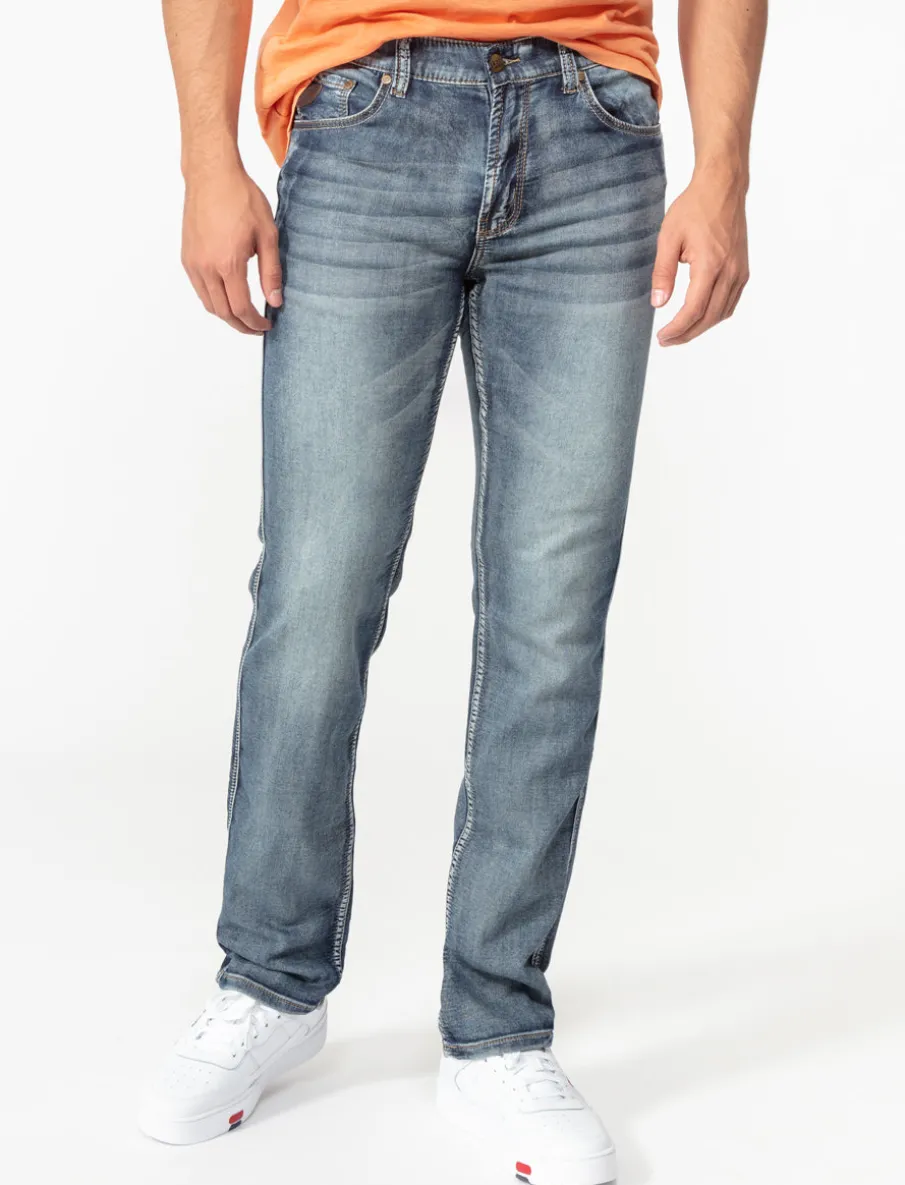 Regular-rise Straight Jeans
