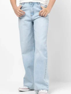 Regular-rise Wide-leg Jeans