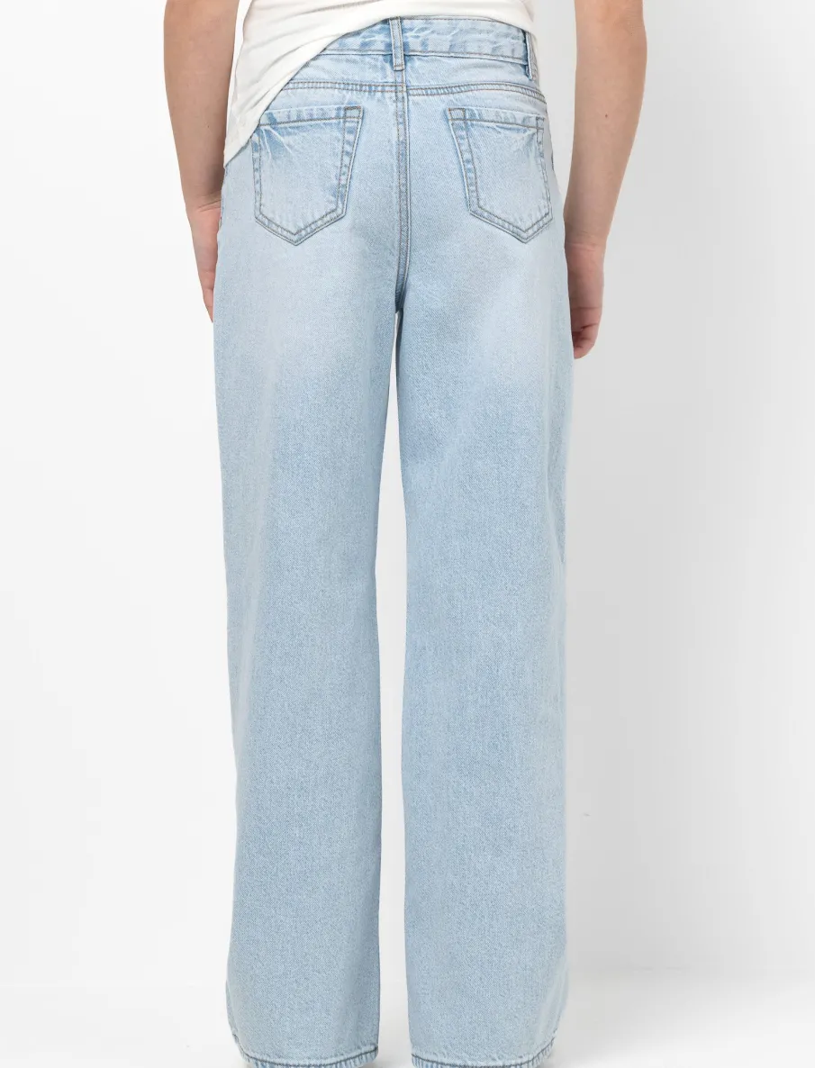Regular-rise Wide-leg Jeans