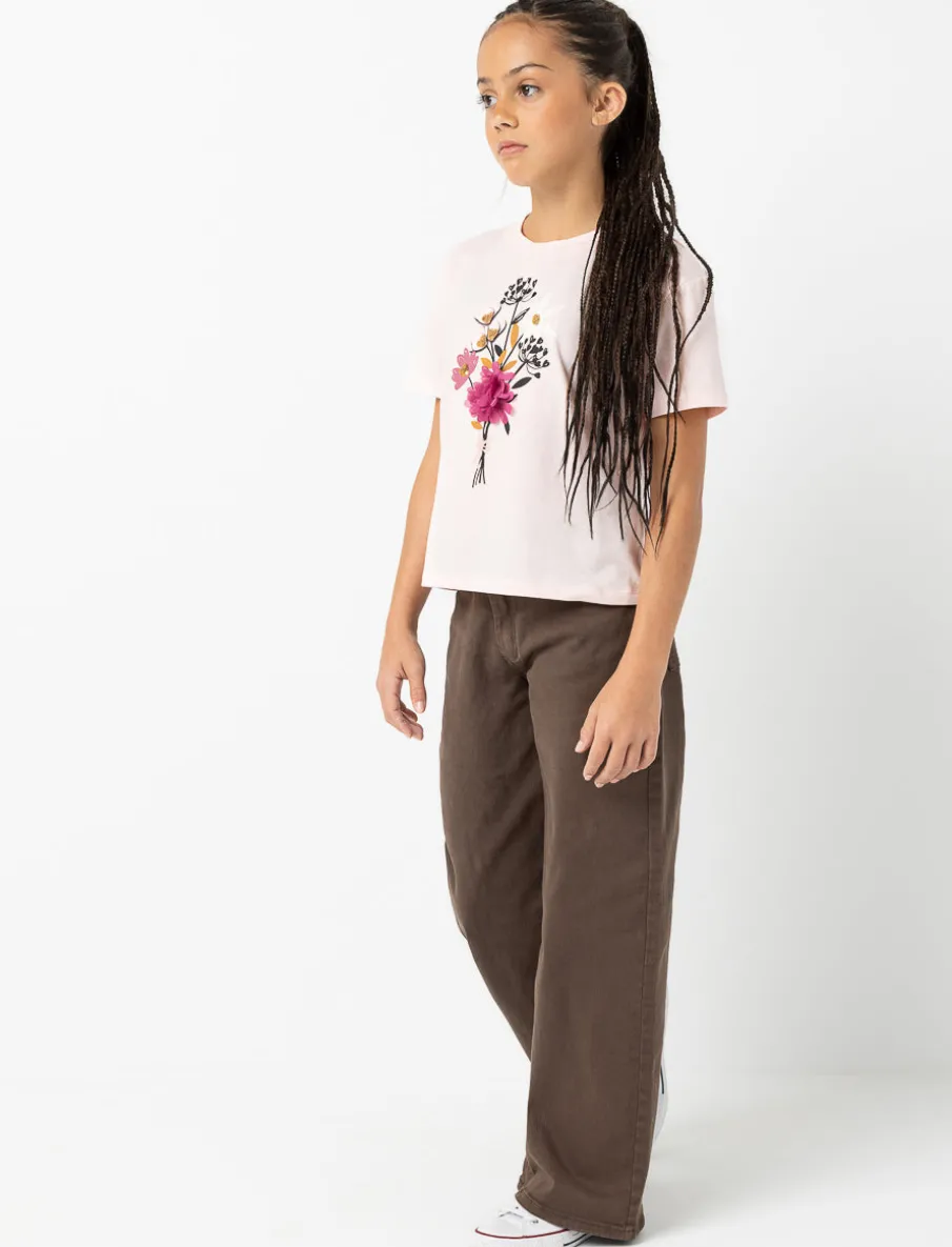 Regular-rise Wide-leg Pants - Teen Girls