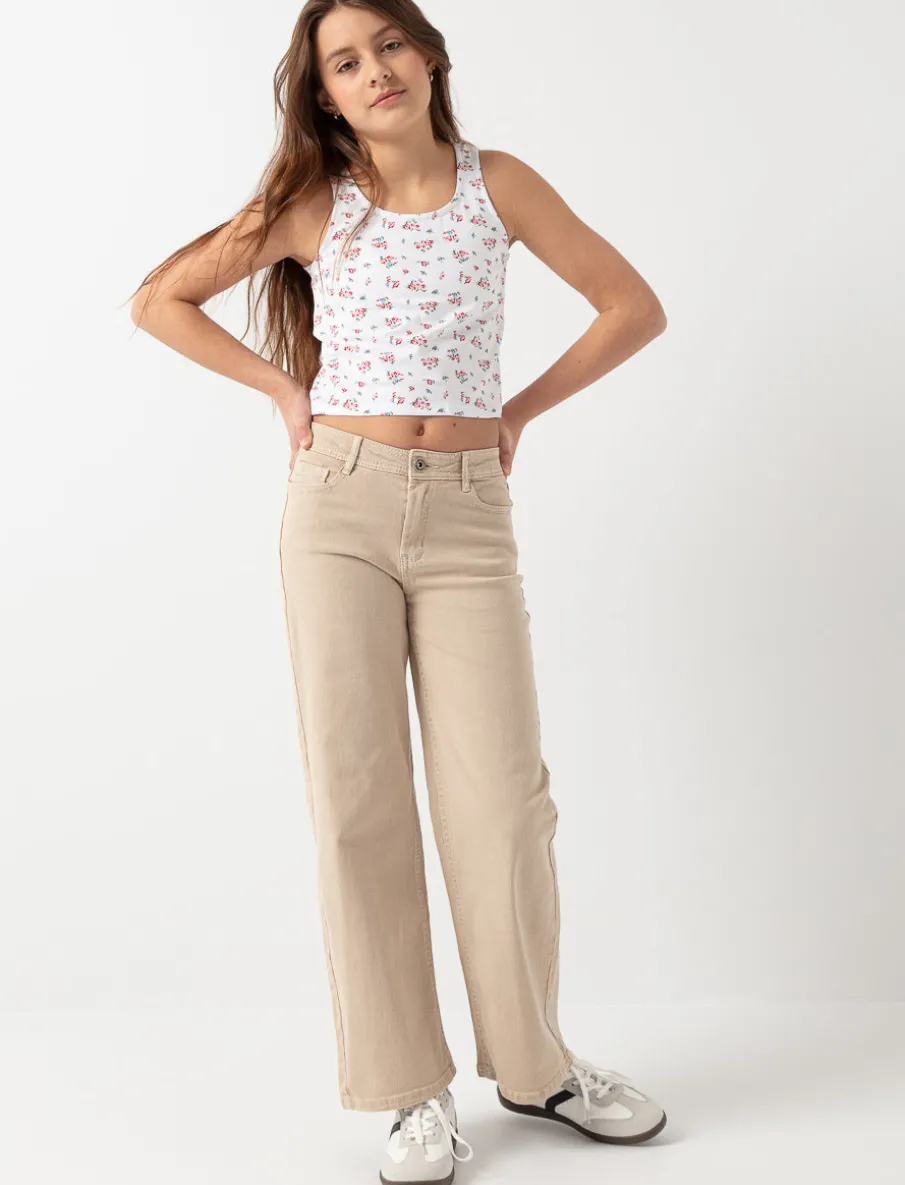 Regular-rise Wide-leg Pants - Teen Girls