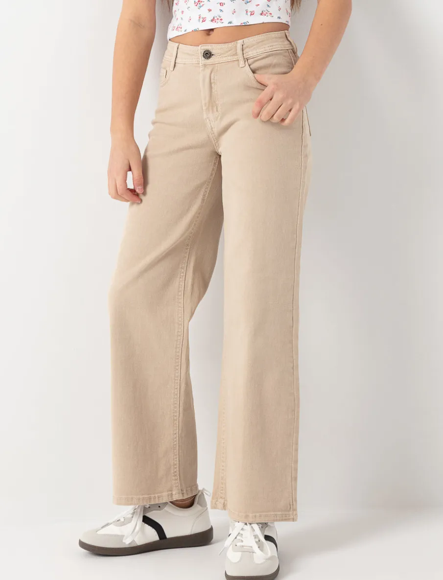 Regular-rise Wide-leg Pants - Teen Girls