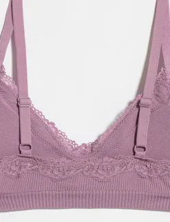 Ribbed Bralette with Lace