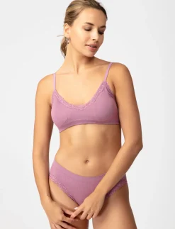 Ribbed Bralette with Lace